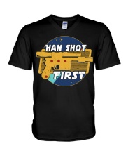 Han Shot First V-Neck T-Shirt tile