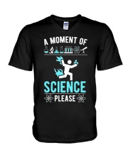 A Moment Of Science Please V-Neck T-Shirt tile