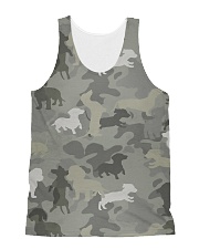 Camo Dachshund All-Over Unisex Tank tile