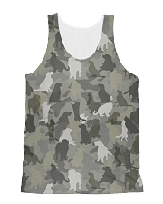 Camo Golden Retriever All-Over Unisex Tank tile