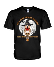 Dachshund - Halloween V-Neck T-Shirt thumbnail