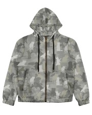 Camo Border Collie Women's All Over Print Full Zip Hoodie thumbnail
