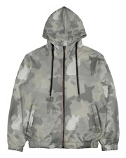 Camo French Bulldog Men's All Over Print Full Zip Hoodie thumbnail