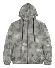 Camo Goldendoodle Men's All Over Print Full Zip Hoodie thumbnail