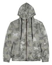 Camo Labradoodle Men's All Over Print Full Zip Hoodie thumbnail