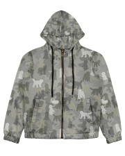 Camo Labradoodle Women's All Over Print Full Zip Hoodie thumbnail