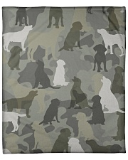 Labrador Retriever - Camouflage Fleece Blanket - 50" x 60" thumbnail