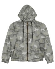 Camo Australian Cattle Women's All Over Print Full Zip Hoodie thumbnail