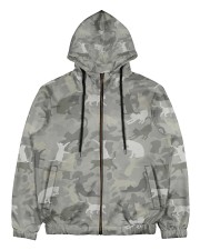 Camo Cat Men's All Over Print Full Zip Hoodie thumbnail