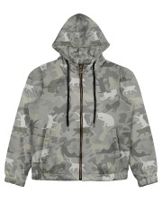Camo Cat Women's All Over Print Full Zip Hoodie thumbnail