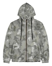 Camo English Springer Spaniel Men's All Over Print Full Zip Hoodie tile