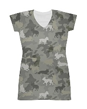 Camo Boston Terrier All-over Dress thumbnail