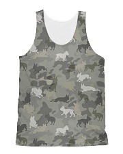 Camo Boston Terrier All-over Unisex Tank thumbnail