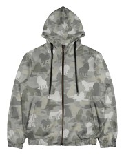 Camo American Cocker Spaniel Men's All Over Print Full Zip Hoodie thumbnail
