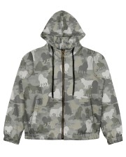 Camo American Cocker Spaniel Women's All Over Print Full Zip Hoodie thumbnail