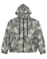 Camo American Cocker Spaniel Women's All Over Print Full Zip Hoodie thumbnail
