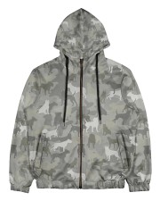 Camo Pitbull Men's All Over Print Full Zip Hoodie thumbnail