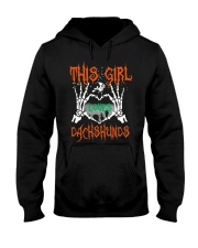 Dachshund - This girl loves Dachshunds Hooded Sweatshirt thumbnail