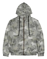 Camo Australian Shepherd Men's All Over Print Full Zip Hoodie thumbnail
