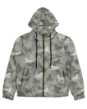 Camo Australian Shepherd Women's All Over Print Full Zip Hoodie thumbnail