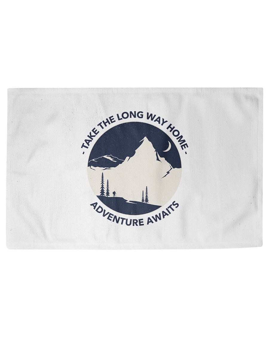 Take the long way home adventure awaits Woven Rug - 3' x 2'