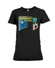 come on harry we want to say goodnight to you shirt Premium Fit Ladies Tee tile