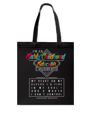 EARLY CHILDHOOD EDUCATOR - I WAS BORN WITH Tote Bag tile