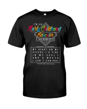 EARLY CHILDHOOD EDUCATOR - I WAS BORN WITH Premium Fit Mens Tee tile
