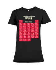 Periodic Table Red Wine Premium Fit Ladies Tee thumbnail