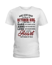 October girl Ladies T-Shirt tile