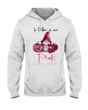 In october we wear pink Hooded Sweatshirt tile