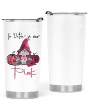 In october we wear pink Glitter Tumbler tile