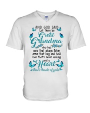 great grandma V-Neck T-Shirt tile