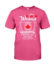 I'm a Canadian Woman - I Can't Control Premium Fit Mens Tee thumbnail