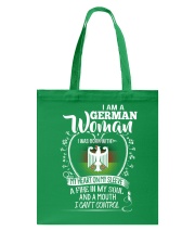 I am a German Woman - I Can't Control Tote Bag thumbnail