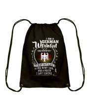 I am a German Woman - I Can't Control Drawstring Bag thumbnail