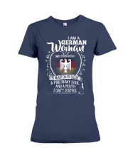 I am a German Woman - I Can't Control Premium Fit Ladies Tee thumbnail