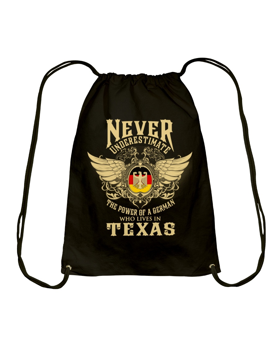 German in Texas Drawstring Bag