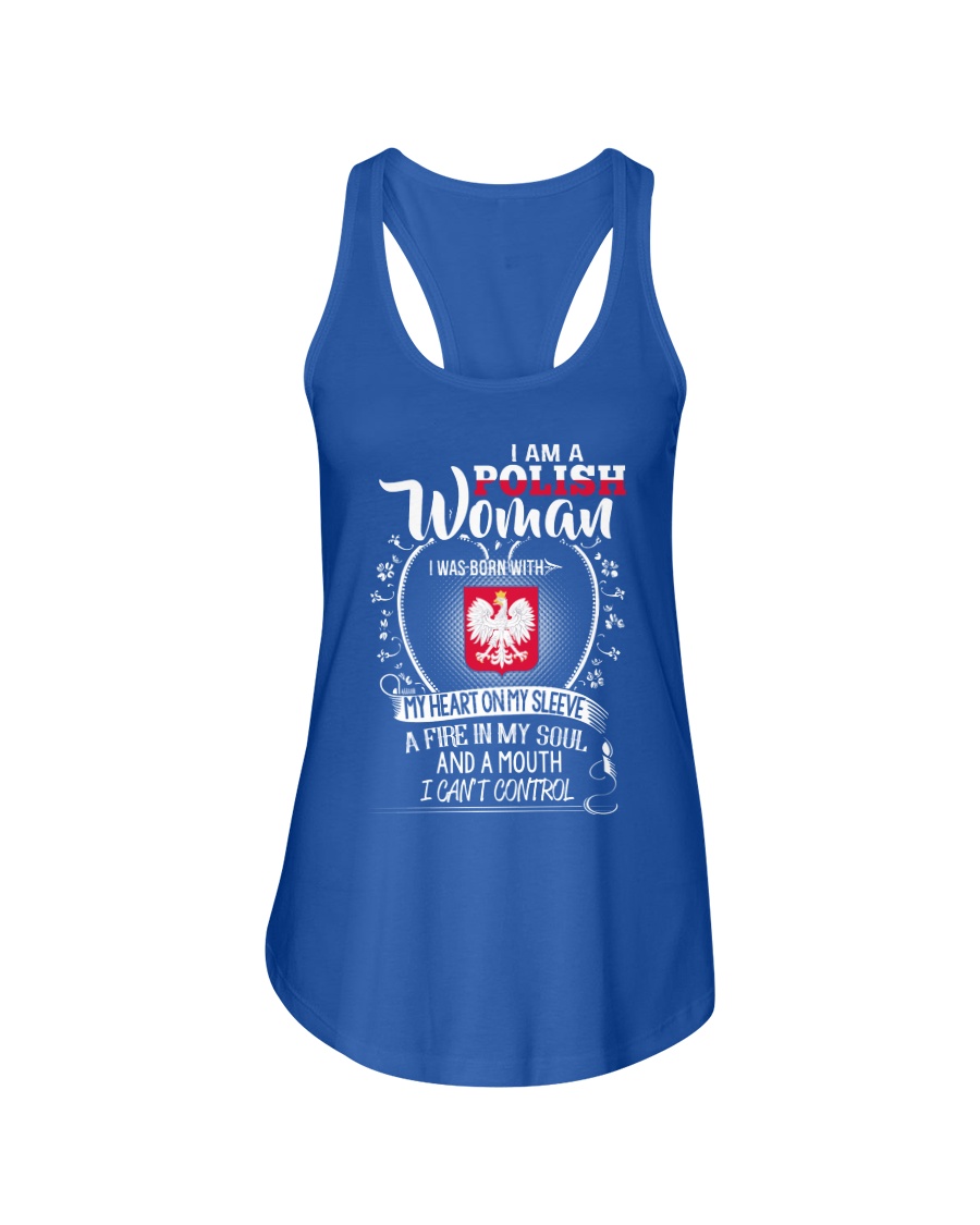 I'm a Polish Woman - I Can't Control Ladies Flowy Tank