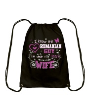 Romanian Wife Drawstring Bag thumbnail