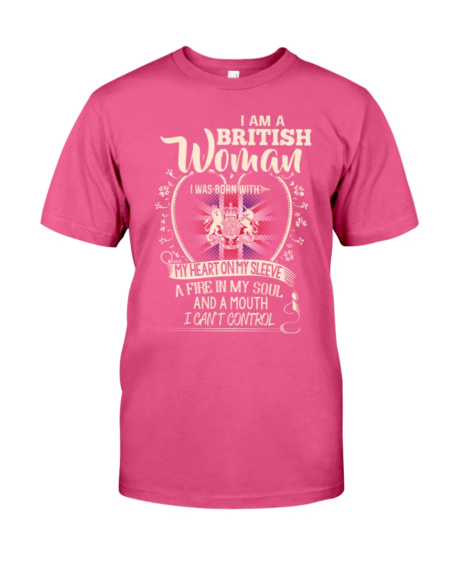 British Woman - I Can't Control Premium Fit Mens Tee