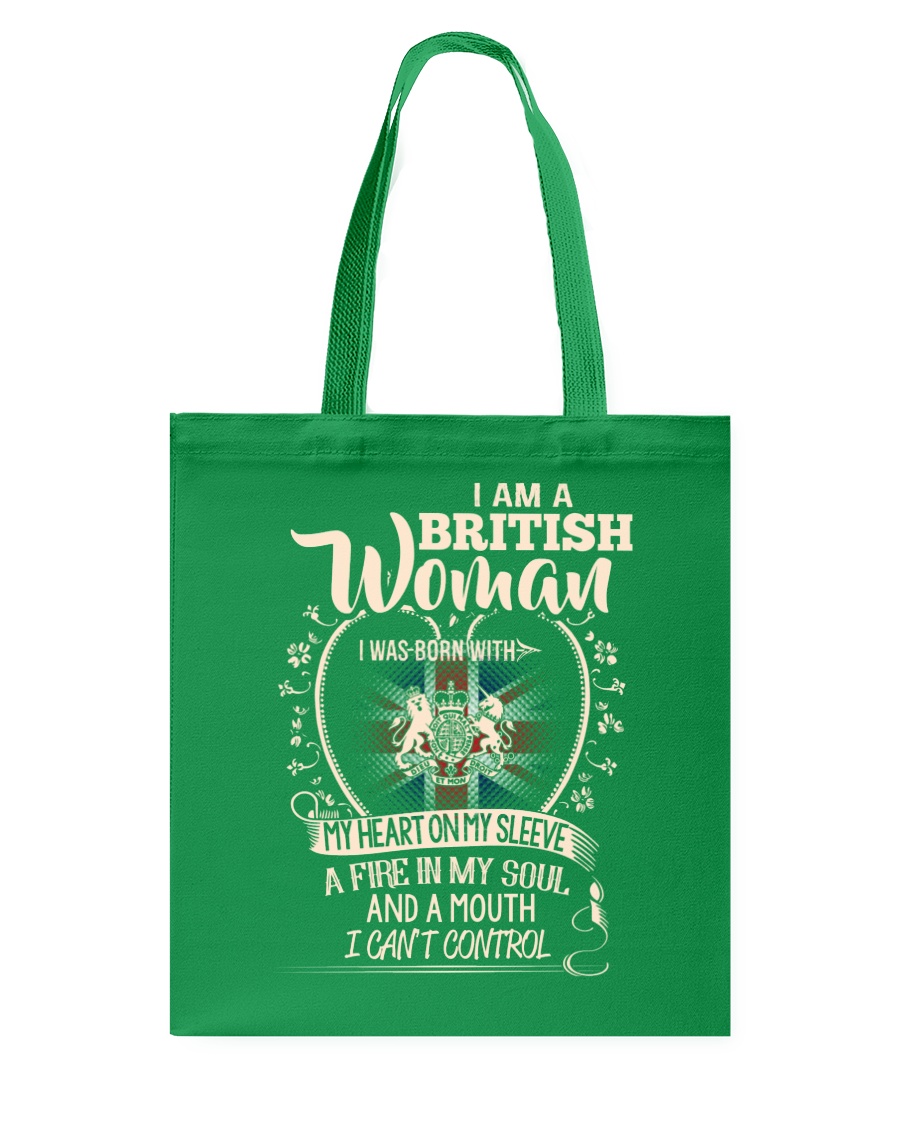 British Woman - I Can't Control Tote Bag