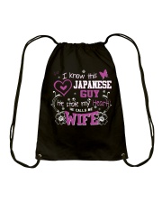 Japanese Wife Drawstring Bag thumbnail