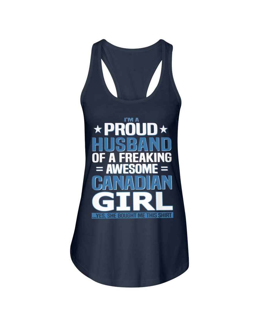Canadian Husband Ladies Flowy Tank