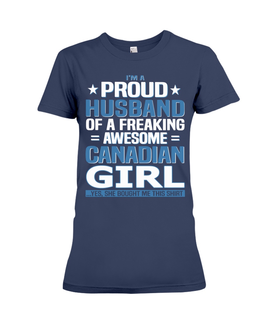 Canadian Husband Premium Fit Ladies Tee