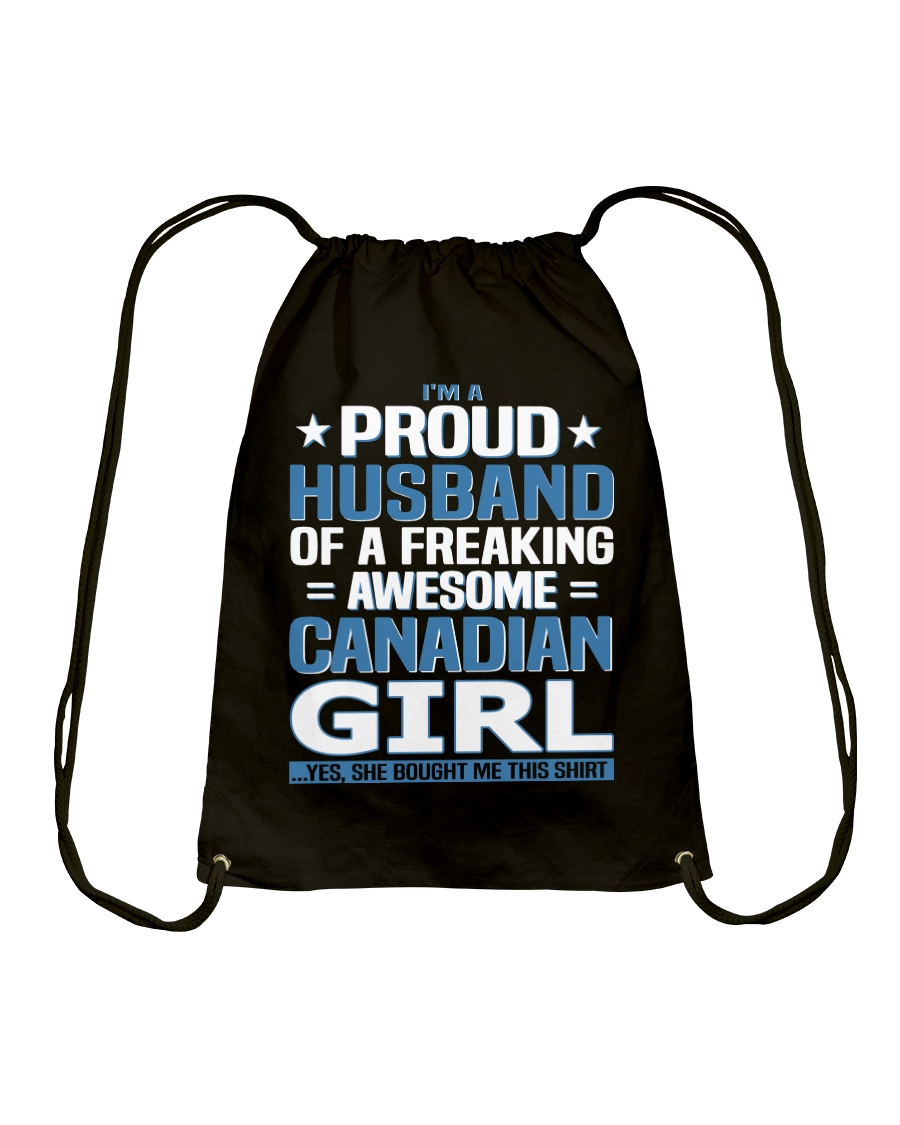 Canadian Husband Drawstring Bag