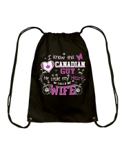 Canadian Wife Drawstring Bag thumbnail