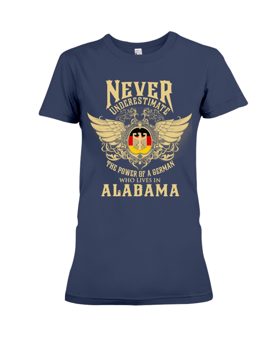 German in Alabama Premium Fit Ladies Tee