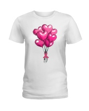 Breast Cancer Ballon Ladies T-Shirt thumbnail