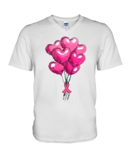 Breast Cancer Ballon V-Neck T-Shirt thumbnail